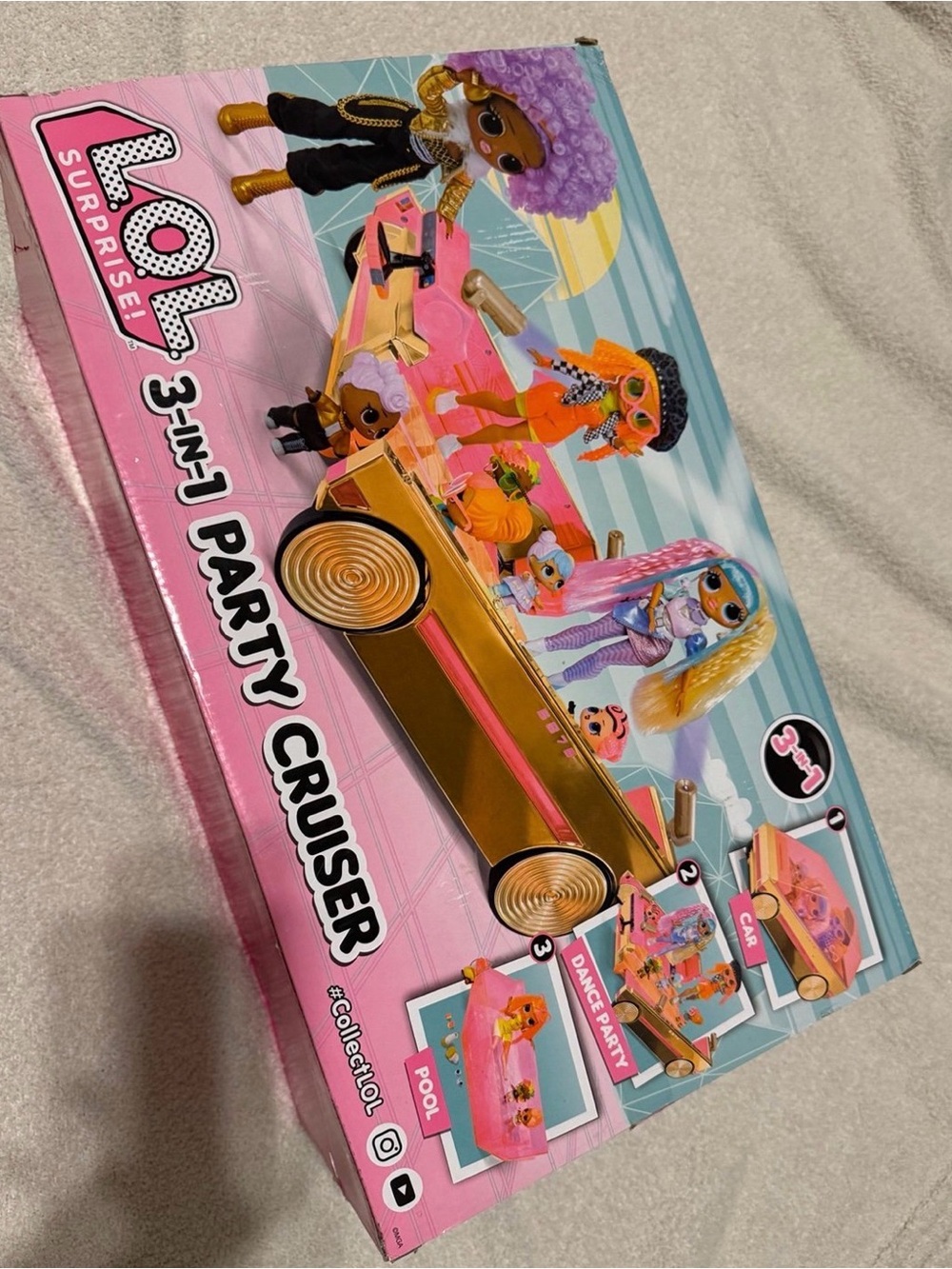 L.O.L. Surprise! 3-in-1 Party Cruiser - Pink & Gold